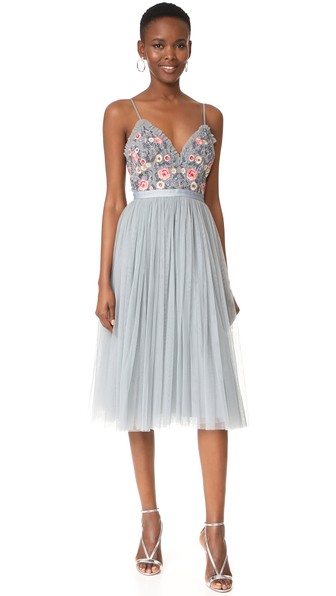 needle and thread midi dress