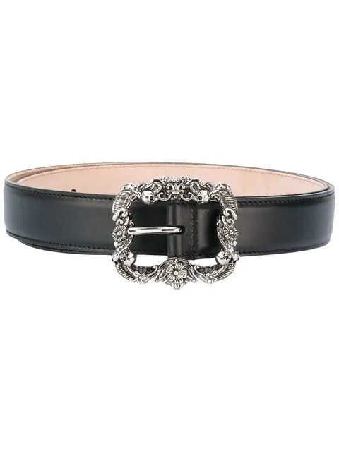 alexander mcqueen skull buckle belt