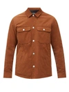 Apc Alex Cotton-corduroy Overshirt In Brown