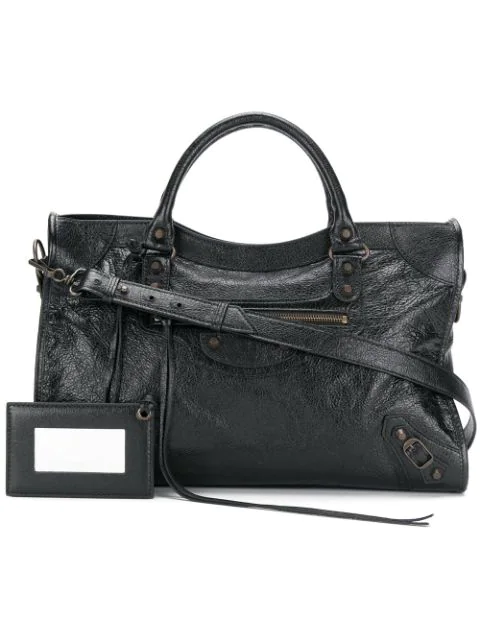 balenciaga city leather handbag