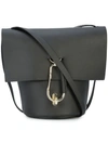 Zac Zac Posen Belay Basic Leather Shoulder Bag In Black001