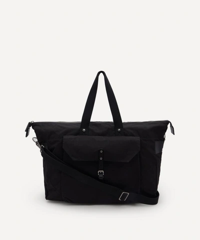 Ally Capellino Freddie Waxed Cotton Holdall In Black