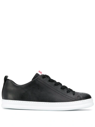 Camper Men's Runner Four Tricolor Low-top Sneakers In Black White