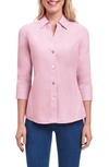 Foxcroft Paityn Non-iron Cotton Shirt In Chambray Pink