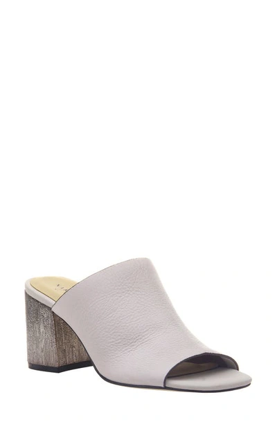 Naked Feet Harissa Mule In Dove Grey Leather