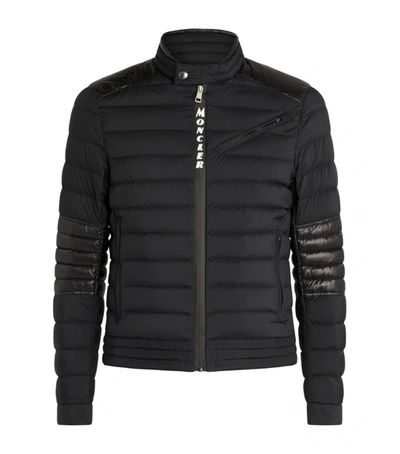 Moncler Quilted Yvoire Biker Jacket In Black