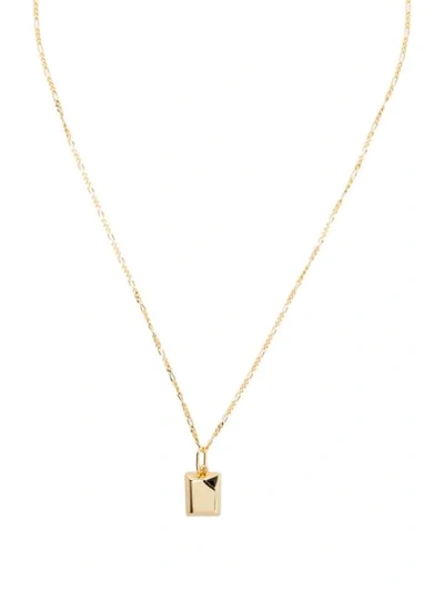 Capsule Eleven Jewel Beneath Pendant Necklace In Gold