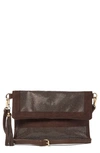 Urban Originals Beloved Vegan Leather Clutch Crossbody In Chocolate