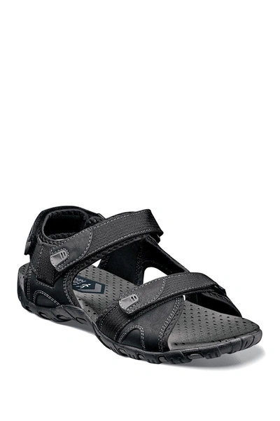 Nunn Bush Men's Rio Bravo Three-strap River Sandals In Black