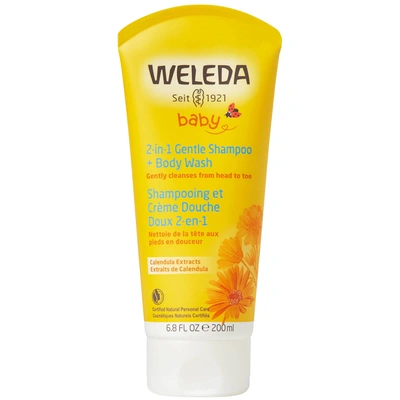 Weleda 2-in-1 Gentle Baby Shampoo And Body Wash With Calendula Extracts, 6.8 oz