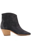 Isabel Marant Dacken Ankle Boots In Blue