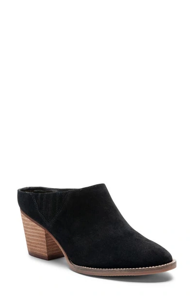 Blondo Norwich Mule In Black Suede