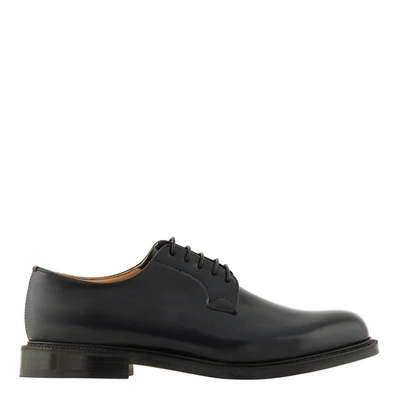 Church's Shannon Navy Lace-up Derby Shoes In Black