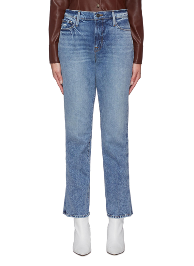 Frame Le Italien High Waist Ankle Straight Leg Jeans In Blue