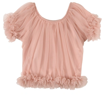Dolly By Le Petit Tom Kids' Frilly Princess Top Ballet Pink