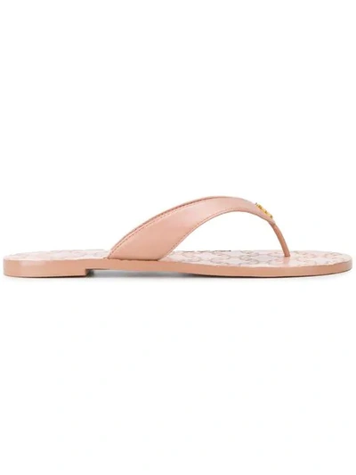 Tory Burch Monroe Thong Sandals In Pink
