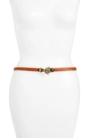 Raina Fitzgerald Leather Belt In Cognac