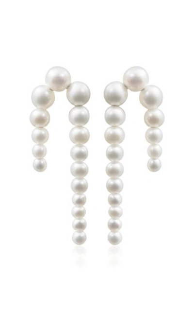 Sophie Bille Brahe Petite Perle Nuit Earrings In 14k Recycled Yg,freshwater Pearls