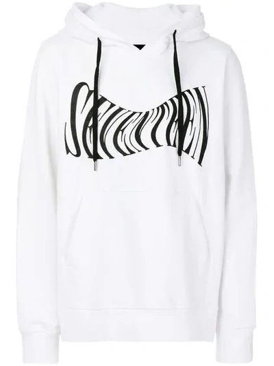 Ktz Seventeen Embroidered Hoodie In White