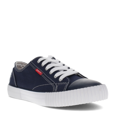Levi's Flatform Lace Up Sneaker-multi In Charcoal/white