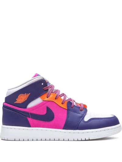 Jordan Kids' Air  1 Mid Sneakers In Purple