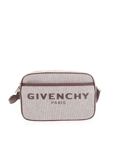 Givenchy Bond Bag In Beige And Aubergine
