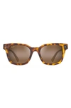 Maui Jim Shore Break 50mm Polarizedplus2® Mirrored Sunglasses In Matte Tortoise/bronze Gradient