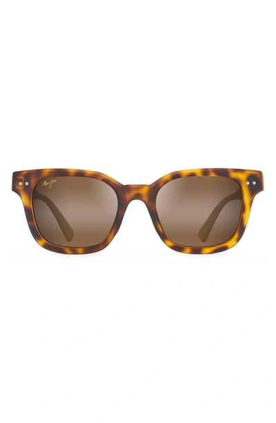 Maui Jim Shore Break 50mm Polarizedplus2® Mirrored Sunglasses In Tortoise Tan/ Hcl Bronze