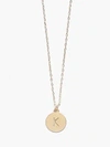 Kate Spade K Mini Pendant In Gold