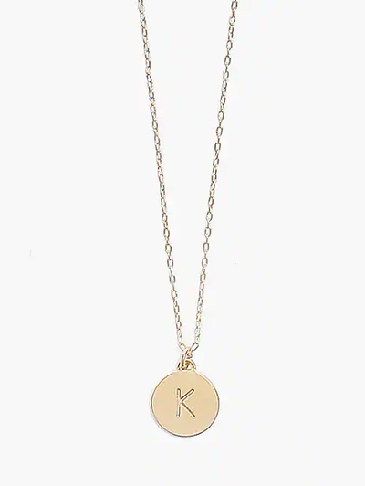 Kate Spade K Mini Pendant In Gold