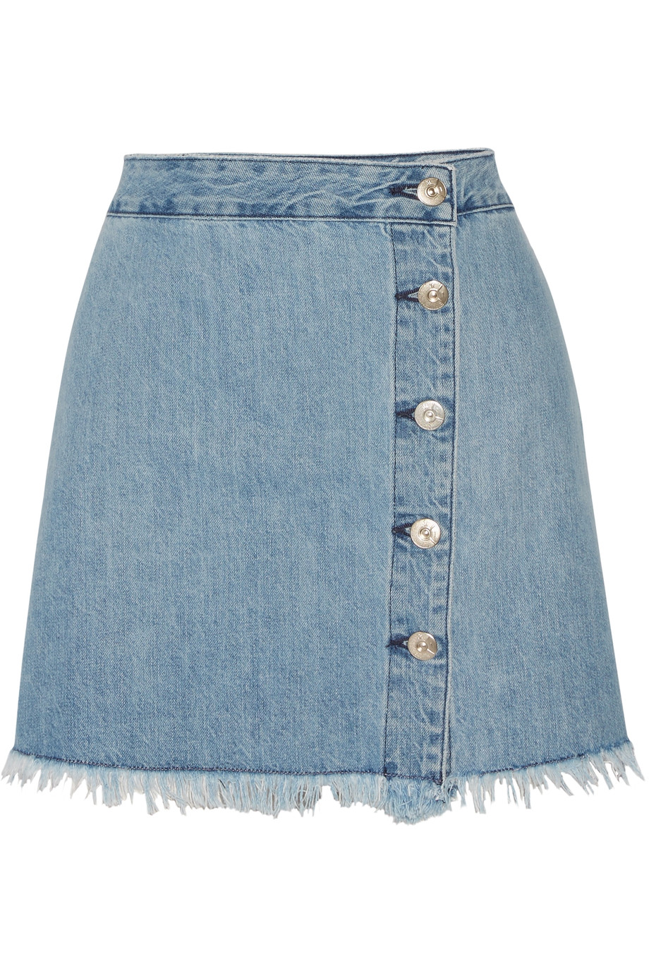 3x1 Ws Fringed Denim Mini Skirt | ModeSens