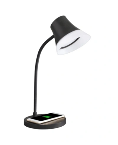 Ottlite Shine Led Desk Lamp With Wireless Charging In Black