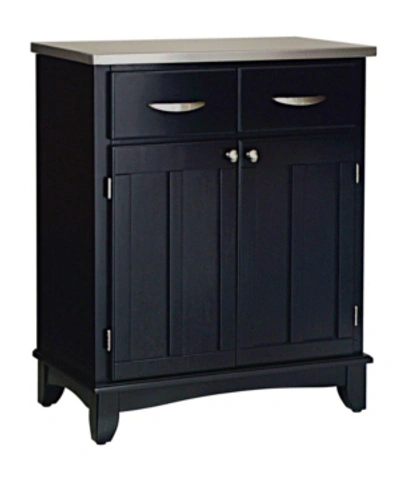 Home Styles Buffet Of Buffet With Stainless Top In Black