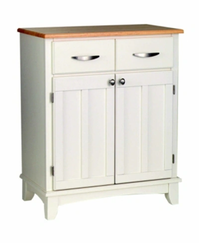 Home Styles Buffet Of Buffet With Wood Top In Open White