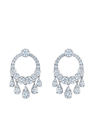 Kwiat Women's Eclipse 18k White Gold & Diamond Open Circle Dangle Earrings