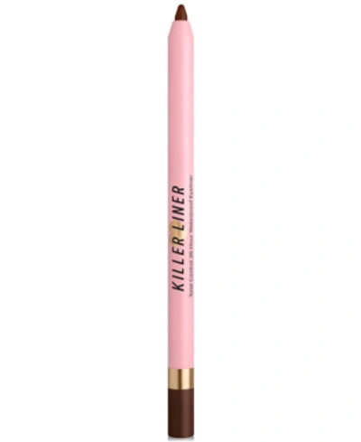 Too Faced Killer Liner 36 Hour Waterproof Gel Eyeliner Killer Caramel 0.04 oz In Killer Caramel - Midtone Warm Brown