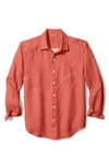 Tommy Bahama Sea Glass Breezer Original Fit Linen Shirt In Baked Apple