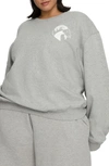 Good American Oversize Crewneck Sweatshirt In Capricorn