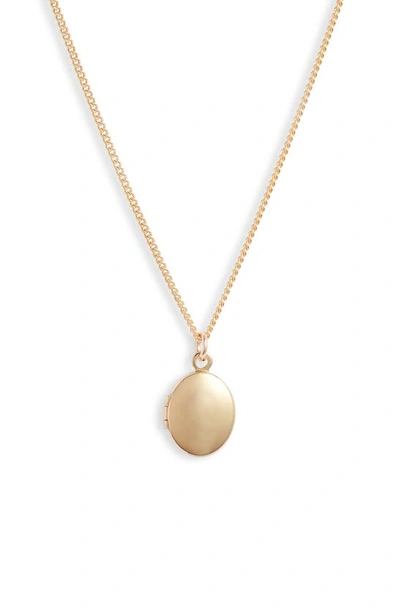 Set & Stones Genevieve Locket Necklace In Gold