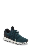 Sorel Kinetic Lace Knit Sneaker In Dark Seas