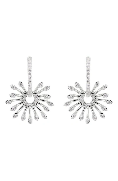 Hueb Luminus Diamond Drop Earrings In White Gold