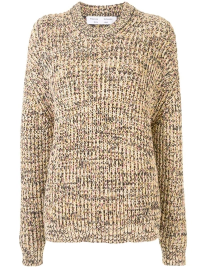 Proenza Schouler Mixed Yarn Knit Sweater In Yellow