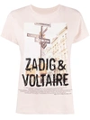 Zadig & Voltaire Zoe Photo-print Cotton T-shirt In Peau