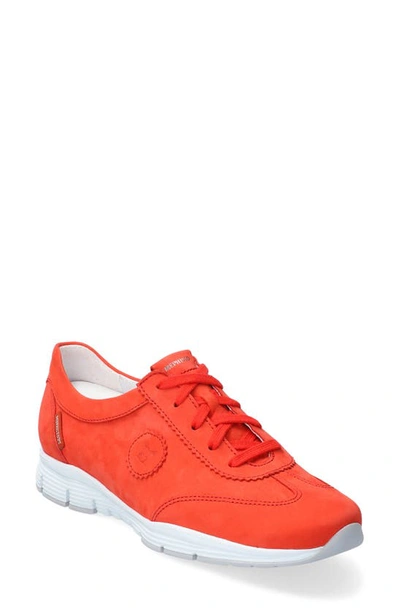 Mephisto 'yael' Soft-air Sneaker In Cranberry Leather