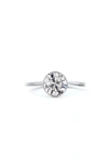 Forevermark X Micaela Hidden Halo Bezel Set Diamond Engagement Ring In Platinum-d1.00ct