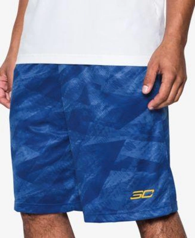 Under Armour Men's 11" Printed Stephen Curry Shorts In Royal | ModeSens