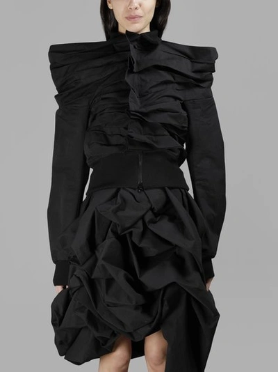 Yohji Yamamoto Women's Horizontal Pleats Blouson In Black