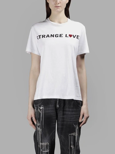 Amen Strange Love Jersey Cotton T-shirt In White