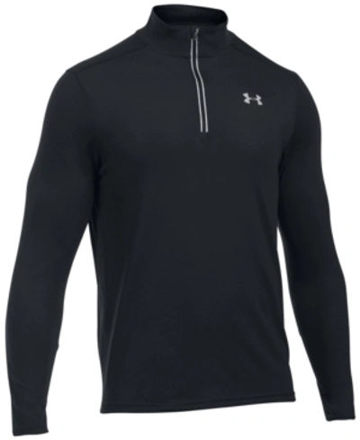 Under Armour Men's Threadborne Streaker Quarter-zip Top In Black