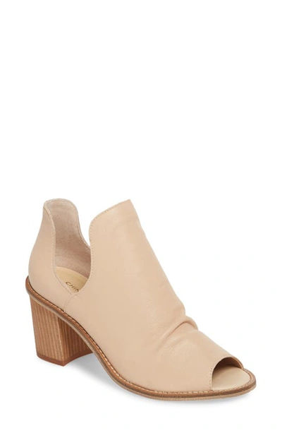 Chinese Laundry Carlita Peep Toe Bootie In Natural